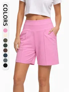 Summer Casual High-Waisted Yoga Shorts, Breathable and Comfortable, Ideal for Summer Activities, Trendy and Stylish Design