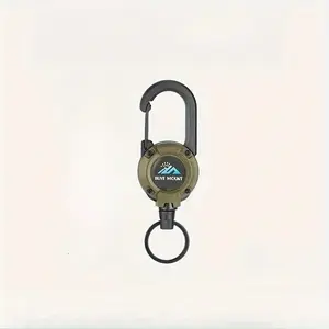 Retractable Keychain, 1 Count Anti-loss Cord Keychain, Multifunctional Key Holder for Outdoor Camping Hiking Daily Use