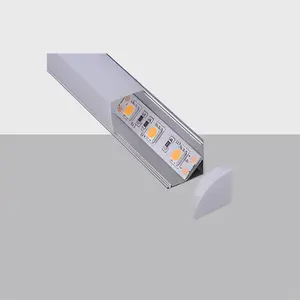 C003B Aluminum Corner LED Profile | Square Cover
