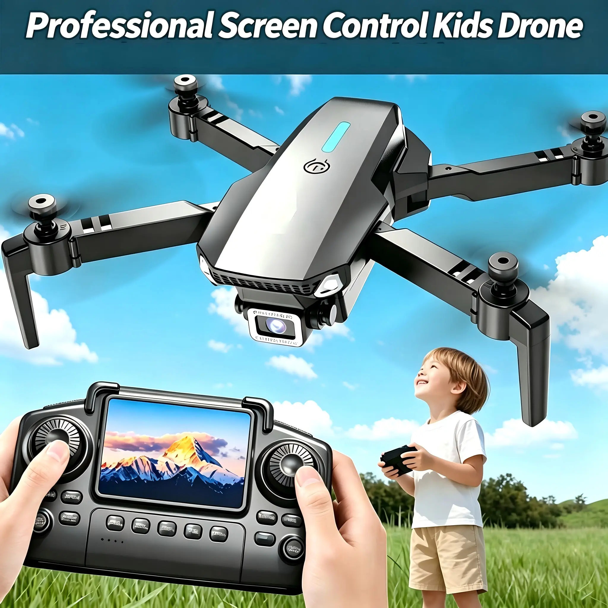 Tongli HD Camera Quadcopter RC Drone Remote Control Drone for Kids — Lightweight, Portable RC Aircraft, 360° Stunt Flips/3D Flips, Long Flight Time, Indoor & Outdoor, Thanksgiving Gift, Halloween Gift