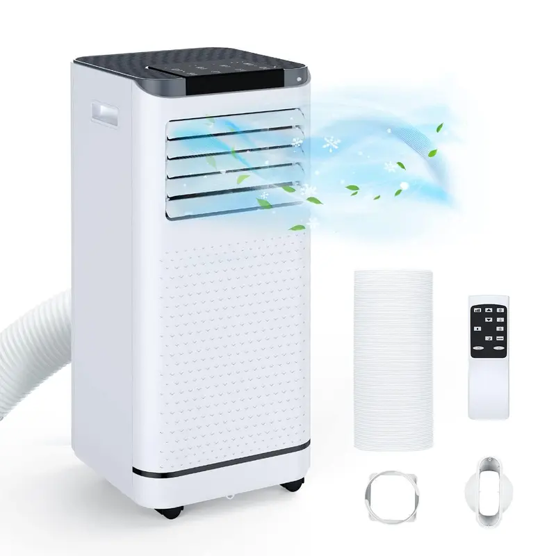 Gaomon Portable Air Conditioner - 3-in-1 Function Compact Silent Room AC Unit, 34"d x 39"w x 63"h Household Aircon with Dehumidifier, Timer, Cooling Fan, Accessories, AAA Battery Compatibility
