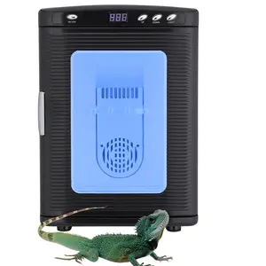 【GARVEE】25 L Incubator, Portable Reptile Science Laboratory Incubator, Temperature Controlled 5°C-60°C, for Small Reptiles（Black）