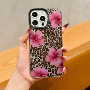 Apple Protective Case Tpu Phone Cover Leopard Print for iPhone 11-16 Pro Max XS XR XS Max 6 Plus 7 8 Plus Gift for Women Girls Christmas