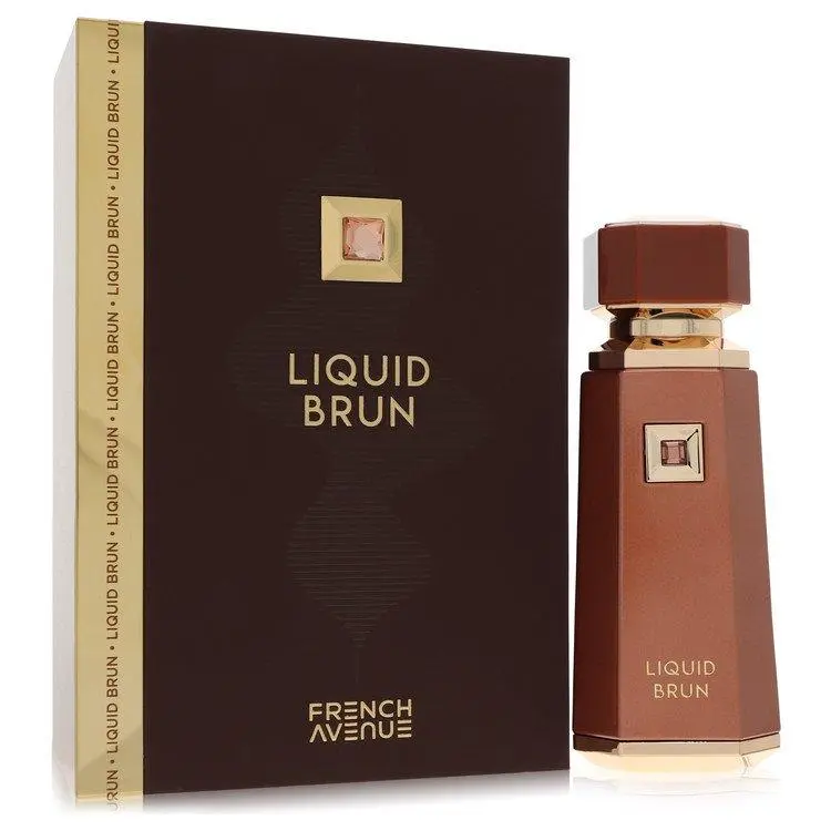 Fragrance World Liquid Brun for Men — Cinnamon, Orange Blossom, Cardamom, 3.4 oz (100 ml) | unisex woody perfume, lattafalong-lasting bergamot cologne, unisex amber woody cologne, bergamot, cinnamon perfume, bourbon vanilla, orange blossom perfume, elemi