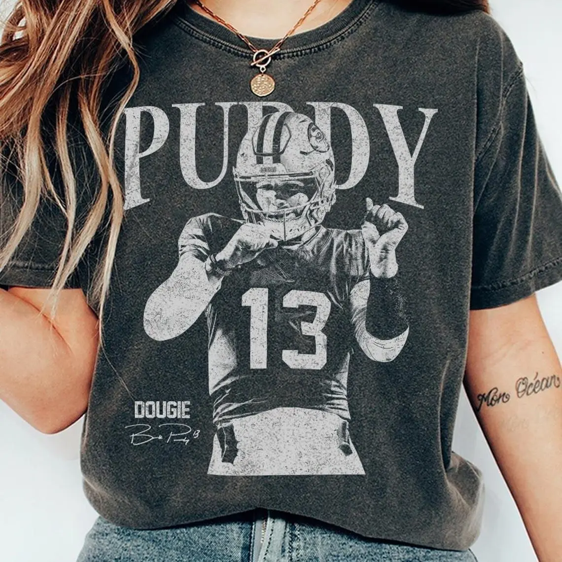 Brock Purdy Dougie Football Comfort Colors Shirt, San Francisco Football Shirt