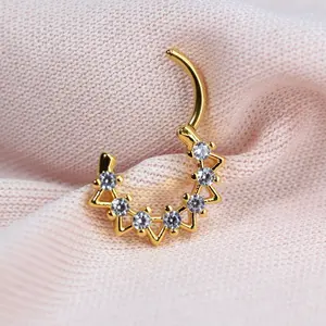 Dainty Gold Septum Hoop Ring