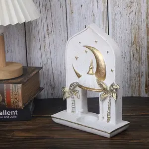 Arabic Arch Decorative Piece, Modern Home Decoration, Lightweight Resin Material, Ideal for Living Room & Office, Easy Maintenance, No Wiring Required