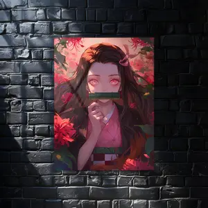 Kamado Nezuko Kimetsu No Yaiba Anime Wall Art Poster, Modern Wall Art, Anime Gifts, Wall Decor