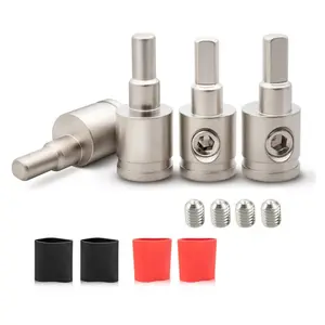 4Pcs Amp Input Reducer 0 Gauge to 4 Gauge, Car Audio Amplifier Wire Terminal Connectors Brass with Heat Shrink Tubing Allen Key for Amp Input, Pin Power & Ground Connection - Home Improvement.