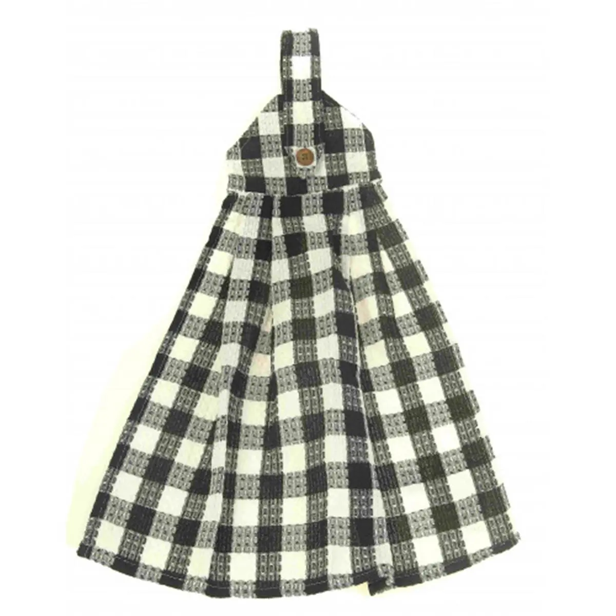 Mr. MJs Trading AG-36292 Hanging & Tie Button Towel, Toro Black