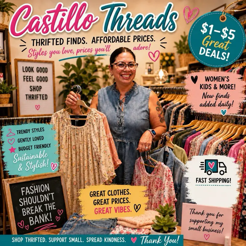 Women’s preloved budget friendly apparel   $3 start
