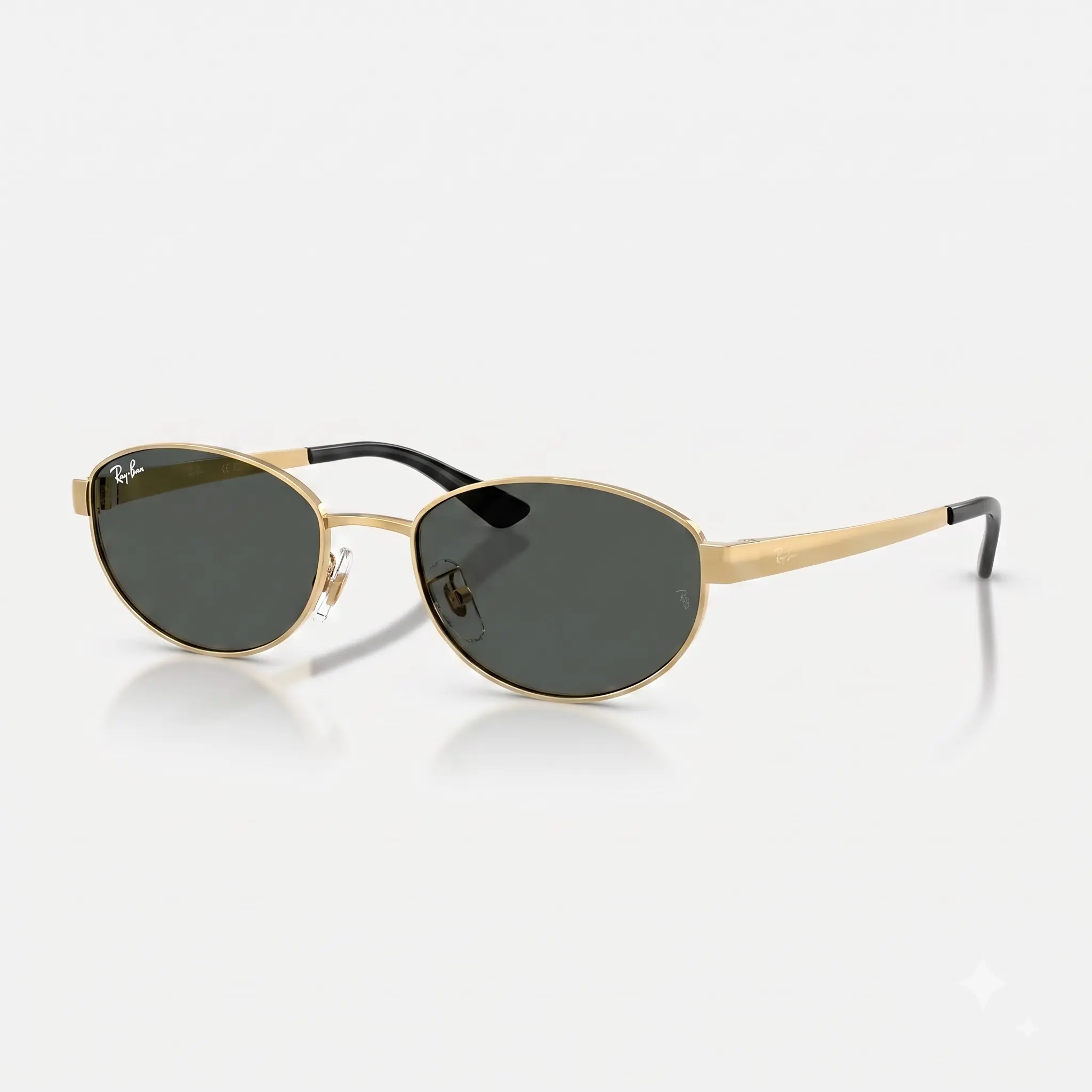 [Buy 2 get 1 Free ] Ray-Ban Metal Oval Sunglasses Timeless Fashion Eyewear for Driving Travel Outdoor Activities