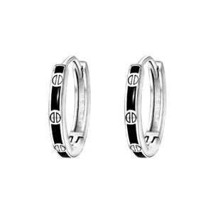 13mm Small Hoop Earrings for Men Women,Streetwear Punk Hip Hop Unisex Style