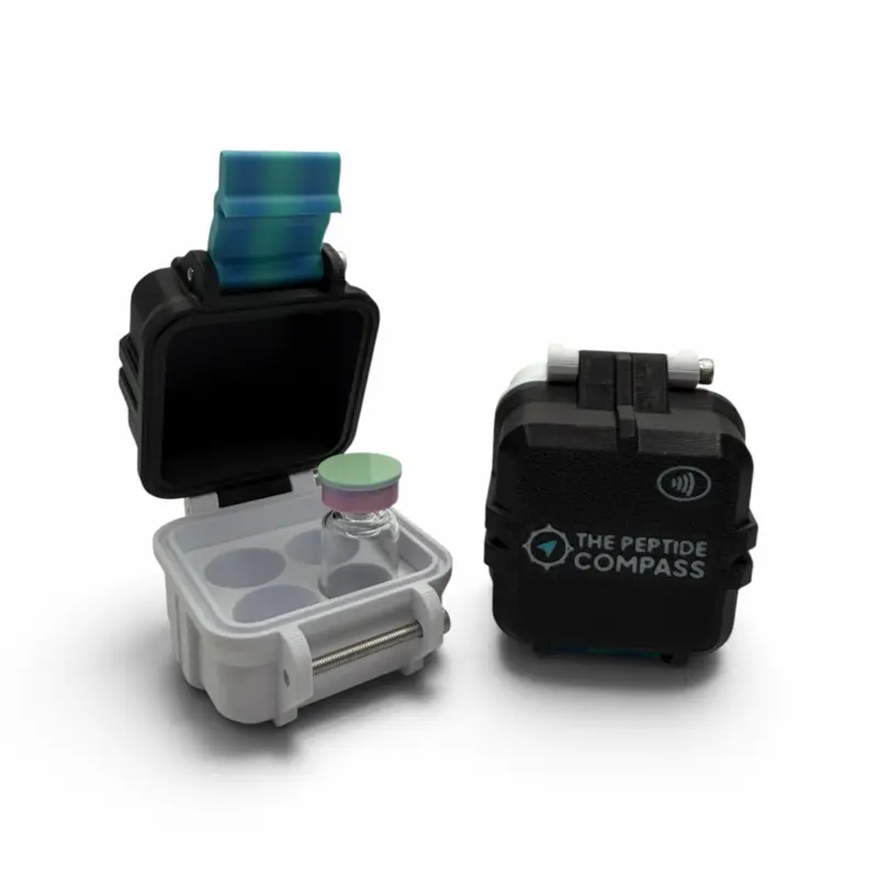 Smart Chip Enabled Peptide Storage Case- Holds four 3mL Vials.