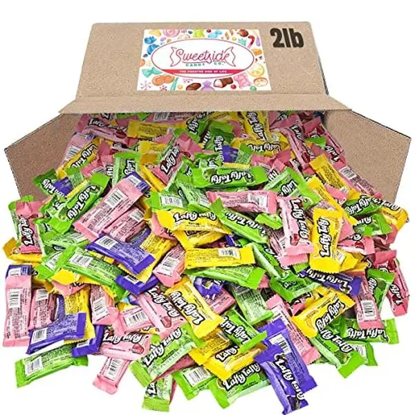 Laffy Taffy Candy - Banana, Grape, Sour Apple, Flavors - Chewy & Tangy Laffy Taffy Bulk Candy Individually Wrapped - (Mix) 2LB