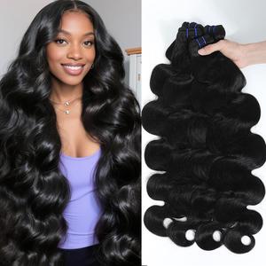Charmanty Premium 100% Raw Unprocessed Virgin Human Hair 10-32 Inch Straight Body Deep Wave Bundles 1 3 4 Bundles Natural Black 613 Blonde Cuticle Aligned Tangle Free Remy Hair Ponytail Sew in Glue in Quick Weave Hair Extension #SummerWins#DealsForYouDays