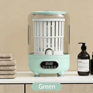 【Latest Products】Mini Washing Machine (Green), Rechargeable Portable Underwear Washing Machine, 3L Extra Large Capacity, Suitable for Travel,Apartment,Camping