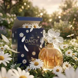 Women's Perfume with Daisy Cap, Long-Lasting Eau de Parfum Spray, Floral Scent with Strawberry, Gardenia & Musk Notes - 100ml/3.4 fl.oz, Perfumes For Women