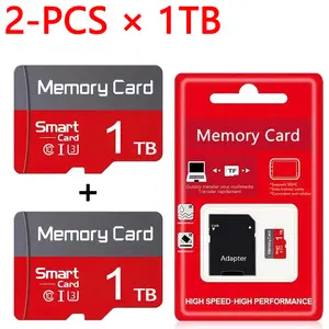2-Pack × 1TB Micro SD card, micro tf memory card with adapter is a flash SD card for tablets/cameras/mobile phones/laptops/PCS/car audio/game consoles/audio - safely store your files! (TF/SD card