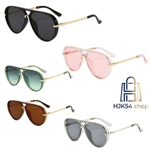 Aviator Sunglasses for Women Men, Retro Double Bridge Shades, UV400 Protection, Metal Temple, Oversized Fashion Glasses for Driving, Beach, Daily Casual Wear & Vacation, Men's Sunglasses,summerwins