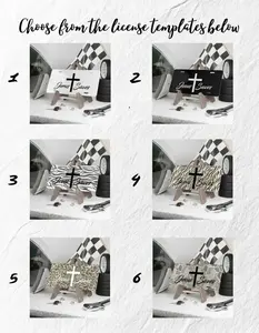 "Jesus Saves" License Plate - Christian Car Decor - Religious Faith Auto Accessory - Aluminum Metal Sign - 6x12 Spiritual Vanity Tag