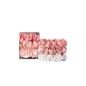 slip Large Scrunchies Set Of 3 in Petal