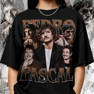 Vintage Pedro Pascal 90 Bootleg Shirt Unisex Cotton Tshirt Streetwear