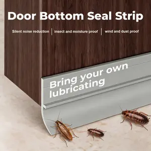 Door Bottom Sealing Strip Sound Insulation Wind Proof Stopper Anti Cockroach Gap Self Adhesive Under Door Draft Noise Block for 30-36" Doors Quick Easy Installation Superior Insulation Versatile Fit Durable Long Lasting