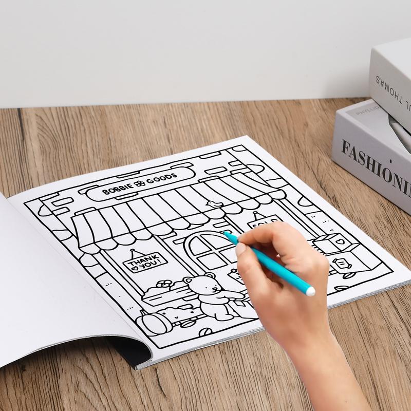 BOBBIE GOODS Adult Coloring Book, 20-Page Drawing Activity, Ideal Gift for Adults & Festive Occasions, Party Supplies