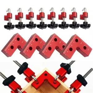 4sets Mini 90 Degree Precision Right Angle Positioning Clamp Woodworking Clamping Square Carpenter Square