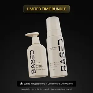 BASED Hydration & Volume Duo | Leave-In Conditioner & Curl Mousse Bundle