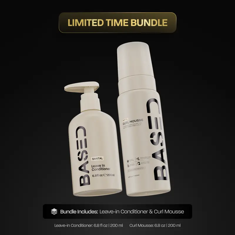 BASED Hydration & Volume Duo | Leave-In Conditioner & Curl Mousse Bundle