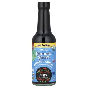 Coconut Secret Coconut Aminos, Soy-Free Soy Sauce Alternative, Medium Spicy, 10 fl oz (296 ml)