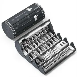 128-In-1 Magnetic Precision Screwdriver Set, Bamboo Stick Design Multi-Functional Home & Office Repair Tool, Perfect Valentine's Day Gift for Boyfriend Husband #GLOBAL PICKS