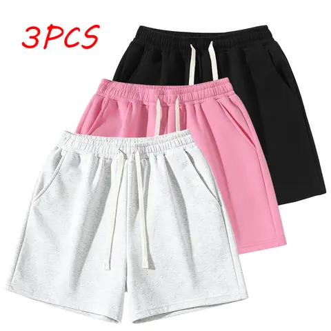 Men’s Casual Athletic Shorts - Solid-Color, Loose Straight Fit, Elastic Drawstring Waist, Lightweight Knit Minimalist Streetwear Clothing, Size S, Summer Outdoor Use (TikTok Shop Spring Glow Up, Back-to-School Ready)
