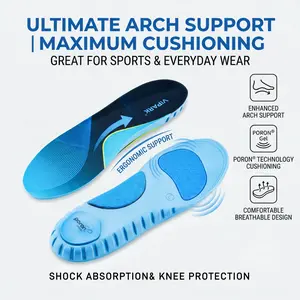 【New Arrival】VIPARK Patented Customizable Orthotic Insoles, 2-in-1 Removable Arch Support System with PORON Cushioning, Adjustable Shoe Inserts for Flat Feet & Overpronation Support
