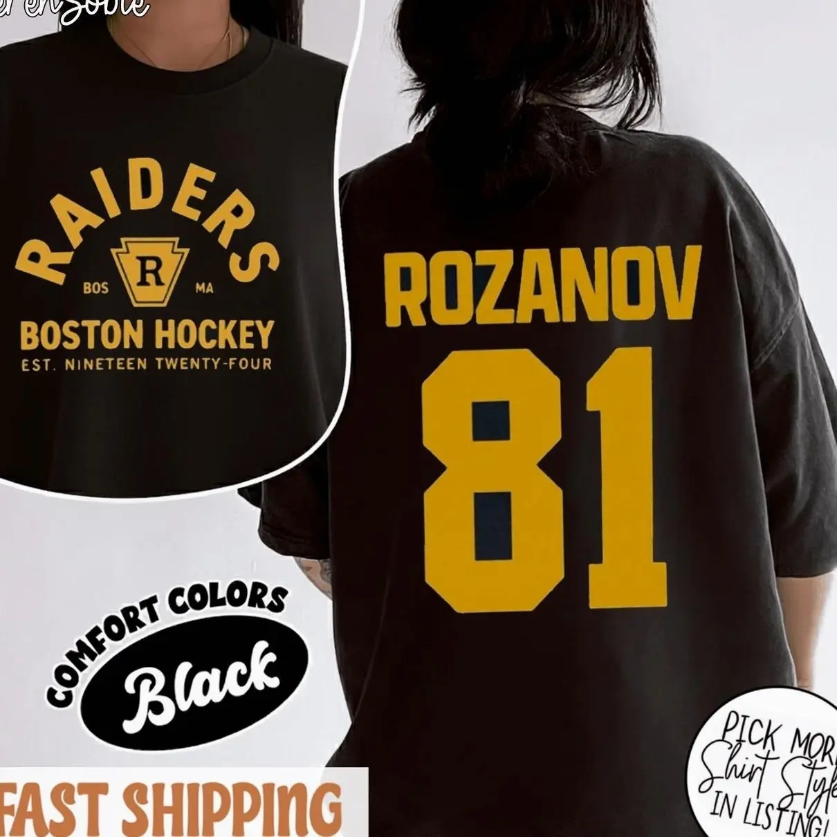 Ilya Rozanov 81-Boston Raiders T-Shirt, Heated Rivalry Graphic Tee, Vintage Cotton Unisex Shirt, Casual Streetwear for Fans, Collectors, and Sports Enthusiasts