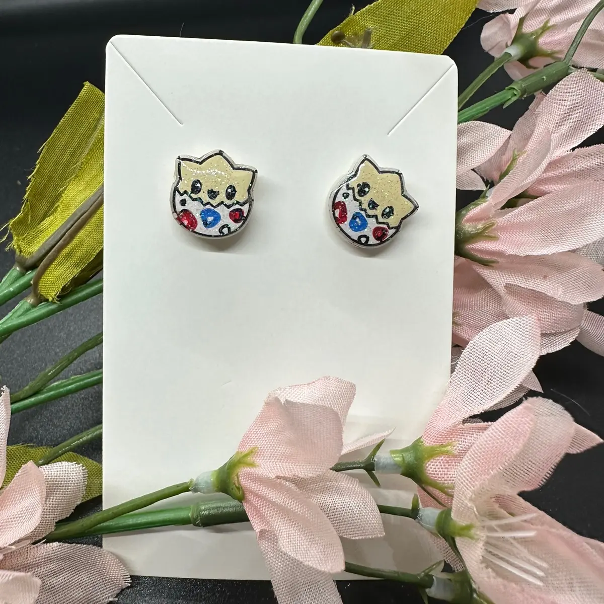Cute Egg Monster Stud Earrings