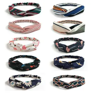 NEW 10 Pack Boho Headbands for Women Girls Criss Cross Elastic Hair Bands Yoga Flower Headwraps Accessories