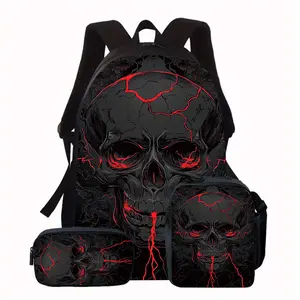 Men's three-piece backpack with handbag and pencil case, ultralight large capacity backpack Perfect for School & Travel, Backpack for School, Travel Bag, Secure Zipper Closure, For Teenager