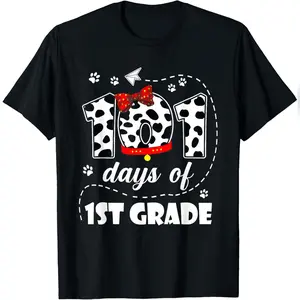 101 Days 1st Grade 100 Days School Dog 100th Day Students T-Shirt Comfy Everyday T-Shirt