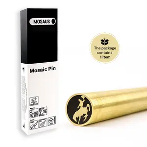 MOSAUS Mosaic Pin for Knife | Rodeo | Brass or Stainless | Decorative Brass Knife Handle Pins