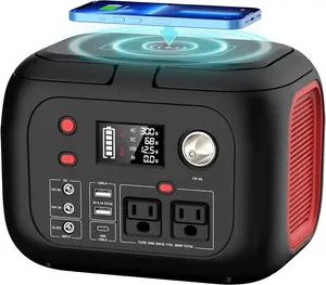 Portable Power Station 300W, 228Wh Solar Generator with 110V Pure Sine Wave AC Outlet, Backup  Generator for CPAP Outdoor RV Camping   Use