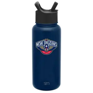 Simple Modern Officially Licensed NBA Summit Insulated Water Bottle with Straw Lid - 32oz
