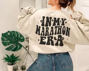 "In My Marathon Era" Retro Running Sweatshirt (Unisex)