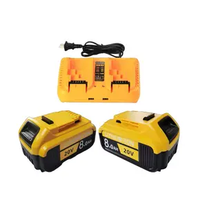 2-PACK,DeWalt Battery Replace，20V, 8.0AH, large capacity, long battery life, suitable for decoration, cutting, drilling, construction, DIY crafts, and is compatible with DCB204,DCB205, model. high replacement,Lithium-Ion,Lithium battery tiktokshopspringgl