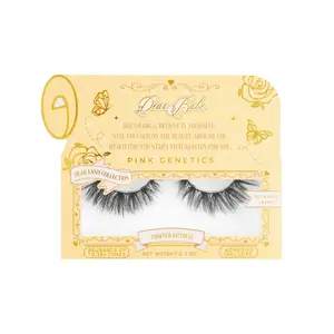 Pink Genetics Forever Faithful Eyelashes - 3D Mink Full-Length Band Reusable Up to 25+ Times Makeup Cosmetic Extensions
