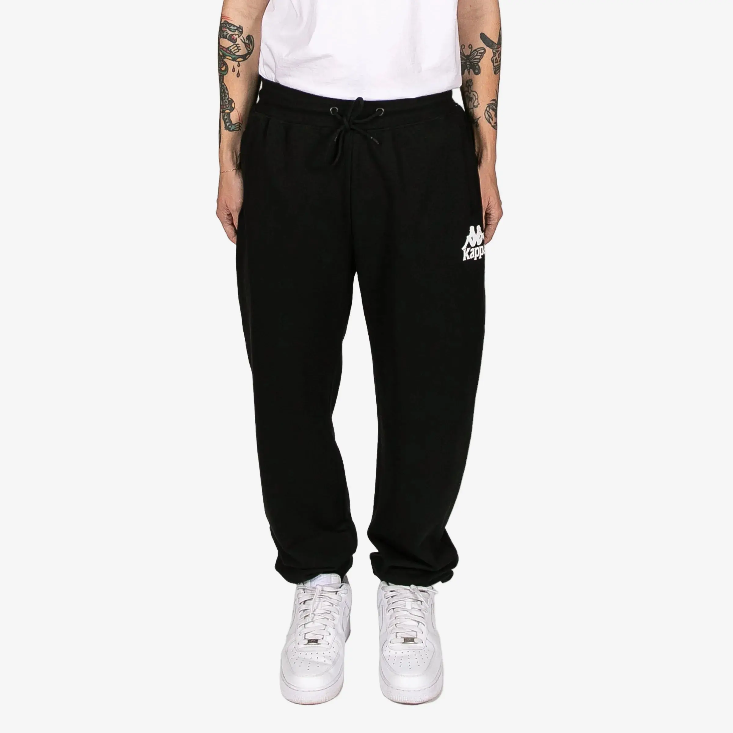 Authentic Gothenburg Sports Sweatpants - Casual Sportswear Pants, Black, White, Regular Fit, Drawstring Waist