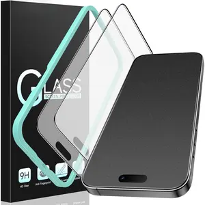 2 Pack for  16 Pro Max Matte Screen Protector Glass, Anti Glare, Anti Fingerprint, Shatterproof  Touch Quick Installation (Not Compatible for  16 Pro)