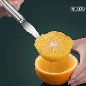 Orange Peeler and Vegetable Slicer (1pc/Stainless Steel/Suitable for Oranges, Lemons, and More) - Effortlessly Handle Citrus Fruits - Durable, Safe, and Versatile Kitchen Tool for Fruit and Vegetable Slicing | Stylish Design | Efficient Peeling Tool